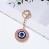 Chaveiro Olho de Diabo Moda Europeia e Americana Pingente de Olhos Azuis Design de Nicho Acessórios Pingente de Mochila Venda por Atacado