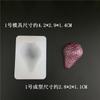 Molde de silicona con forma de fresa de 3 tamaños diferentes, molde manual para pastel de helado de azúcar, herramientas para azúcar