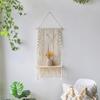 Almacenamiento de Pasadores Cuerda de Algodón Puro Tapices Tejidos a Mano Estante de Almacenamiento Almacenamiento en Casa Decoración de Pared Decoraciones Simples y Prácticas