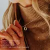 Nuevo Collar de Acero Inoxidable de 26 Letras de Amazon, Cadena para Clavícula Moderna y Versátil, Collar para Pareja con Apellido en Stock