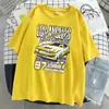 California Los Ángeles Carreras Extremas Camiseta para Mujer Camiseta Casual de Algodón Manga Corta Oversize Suave Holgada