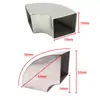 Codo de tubería cuadrada de acero inoxidable de 90 grados, accesorios de soldadura, giro en ángulo recto, caja de acero, soporte de apoyo, codo cuadrado