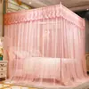 Mosquiteiro para Uso Doméstico, Cama de Casal 1,8m, Estilo Princesa, Estilo Palácio, De Chão, Quarto Tradicional, Três Portas, Estrutura Reforçada 1,5m