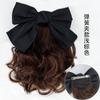 Peluca para niños cola de caballo corta volumen rizado cola de caballo lazo nudo cola de caballo lindo accesorios para el cabello de princesa accesorios para la actuación cabello