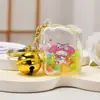 Nuevo aceite Sanrio cubo de gominola llavero lindo colgante para mochila escolar llavero de coche pequeño regalo al por mayor