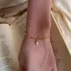 Pulsera Brillante de Lentejuelas y Perlas para Niñas, Diseño de Nicho de Lujo Ligero, Joyería de Mano Elegante y Versátil al por Mayor