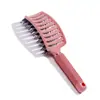 Peine de Cerdas de Jabalí, Peine Esponjoso, Peine de Costilla Hueca, Peine Masajeador del Cuero Cabelludo, Peine para Peinar el Cabello, Peine para el Cuidado del Cabello, Peine Alisador