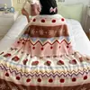 Nueva manta de lana de cordero estilo japonés de dibujos animados para otoño e invierno, manta de leche fleece, manta para sofá, manta para siesta en la oficina