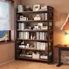 Estantería y estante de almacenamiento, independiente, uso doméstico, integrado, montado en la pared, estante de exhibición para sala de estar, estantería simple para biblioteca estudiantil