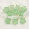 Hanfu Borla Vidrio Flor de Cinco Pétalos Accesorios Flores Degradadas Cadena de Teléfono DIY Pulsera Estilo Antiguo Materiales Accesorios