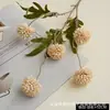 Flor Artificial con 5 Cabezas, Diente de León Pelota de Ping Pong Tallo Único, Flor Decorativa de Plástico para Boda, Accesorios de Interior, Flor Artificial Falsa al por Mayor
