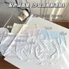 Pantaletas sin costuras de seda helada para niñas con lindo estampado a cuadros y cerezas, entrepierna de algodón transpirable, cintura media, cómodos calzones para niñas