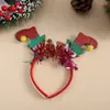 Diademas navideñas transfronterizas en stock de fábrica, diademas y accesorios para el cabello de fiesta navideña y de temporada, estilo europeo y americano