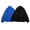 Chaquetas Deportivas Reflectantes de Color Puro de Marca de Moda Otoño e Invierno Estilo Hong Kong para Hombres y Mujeres Chaquetas Holgadas Chaquetas Versátiles para Parejas