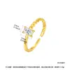 Nuevo Anillo Abierto de Moda Estilo Coreano Jinse para Mujer con Diseño Personalizado de Cadena Retorcida Irregular Anillo para Dedo Índice