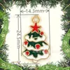 Acessórios para Joias DIY Liga Pingente de Natal com Pingente de Gotejamento de Óleo Pulseira com Contas Acessórios para Pulseira Chaveiro Pacote de Materiais