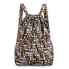 Mochila com Bolso de Cordão Mochila de Cordão Verão Nova Simples Mochila de Viagem Grande Capacidade Mochila Esportiva Fitness Bolso de Cordão