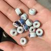 Jingdezhen DIY Acessórios Forno Troca Cerâmica Espaçador Contas Ping An Fivela Material Feito à Mão Contas Espalhadas Pulseira Acessórios Contas
