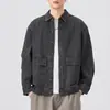 Ropa para Hombre Fengshe / Nueva Chaqueta Retro Japonesa de Trabajo para Hombre de Bolsillos Múltiples Holgada Casual Estilo Americano