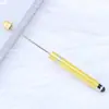Caneta com Contas para Tela Sensível ao Toque Bobina Única DIY Feita à Mão Caneta Esferográfica Multicolorida Caneta de Assinatura com Contas Educacional para Negócios Atacado em Estoque