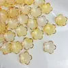 Flor de Cinco Pétalos con Borde Dorado de Acrílico de 18 mm Flor Hecha a Mano DIY Pasador de Flor para el Cabello Materiales para Colgante Pulsera Estilo Vintage