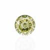 Anel colar com pedra moissanita redonda verde oliva claro de 0,5-5 quilates prowang jewelry pedra nua incrustada