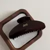 Pinza de Garra Grande Color Café Retro Estilo Francés para Mujeres con Cabello Grueso, Pasador con Estampado de Leopardo, Pinza para el Cabello Grande de Alta Gama y Exquisita