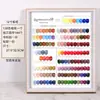 Tablero de Exhibición de Carta de Colores de Esmalte de Uñas Tablero de Color de Esmalte en Gel Marco de Fotos de Exhibición de Puntas de Uñas Estilo Japonés Madera Maciza a Prueba de Polvo 60/120 Colores