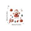 Natal Kawaii Boneco de Neve Homem de Gengibre Adesivos Celebração de Feriado Porta Janela Decorações de Festa Filme Transparente Eletrostático