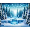 Tela de fondo para Castillo de Hielo y Nieve de Comercio Exterior Amazon Banner de Escena de Nieve para Cumpleaños Navidad Decoración de Fiesta Suministros Accesorios de Fotografía