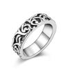 Suministro puntual de anillo de versión ancha multicapa de temperamento europeo y americano, versión para hombre, anillo simple Joker hipster, anillo de acero retro