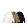 Ropa Vintage Yidao Otoño 2026 Nueva Camisa de Cuello Cubano Texturizada Estilo Old Money de Manga Larga para Hombres y Mujeres, Top Holgado con Calados