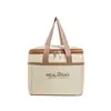 Bolsa térmica para lonchera, bolsa de mano impermeable, bolsa de almuerzo portátil para estudiantes y trabajadores de oficina, bolsa de almuerzo de papel de aluminio engrosado