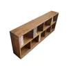 Estantería de Piso de Olmo Combinación Librería Estante de Almacenamiento de Juguetes para Niños Libros Ilustrados Personalizable Sala de Estar Simple Almacenamiento de Madera Maciza