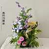 Estilo Floresta Flor Monet site de presente de casamento arranjo de flores para banquete de aniversário arranjo de chão carro de flores cerimônia de entrega paisagismo decoração de noivado