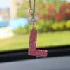 Colgante para Coche con Forma de Oso de Amor de Arcilla Amazon Transfronterizo, Colgante para Interior de Coche, Colgante de Letra de Alta Gama para Mujeres