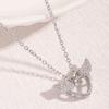 Collar Colgante de Moda Transfronterizo Aliexpress Lujo Ligero con Circonita para Mujer, Cadena para Clavícula de Gama Alta de Nicho Completamente Diamantada, Venta al por Mayor desde el Fabricante