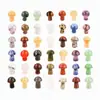 Piedra en bruto amatista 2cm hongo pequeño cristal natural gema adorno piedra curativa cristal rosa forma alargada directo de fábrica