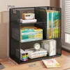 Estantería de Escritorio Estante de Almacenamiento de Libros Ilustrados Infantiles Soporte para Libros de Escritorio para Bebés Organizador de Libros Simple Estantería Gadget