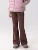 Body para bebé Ropa infantil Pantalones de forro polar para niña Pantalones acampanados 2026 Invierno Nuevo Alta elasticidad Otoño e Invierno Pantalones de yoga acampanados