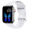 Adecuado para correa de silicona para Apple Watch, hebilla de mariposa, correa deportiva para Apple Watch de 1ª a 9ª generación, correa de muñeca para iWatch