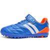 Modelo de Fábrica Juvenil para Niños Zapatos de Fútbol con Hebilla Mágica Césped Artificial con Tacos Zapatos de Entrenamiento Azul Verde Amarillo Stock Ilimitado Listo para Enviar