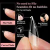 Nueva pieza de nail art transfronteriza ultracorta sin grabar pulido sin costuras europea y americana esmerilada dedo falso 600 piezas venta al por mayor de uñas