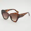 Gafas de Sol de Moda Estampado de Leopardo Versátiles Retro Montura Grande Tendencia Estilo Callejero Unisex Gafas de Sol de Verano