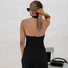 Conjunto Versátil de Design Francês Costas Nuas Transfronteiriço 2026 Novo Mais Vendido Slim-Fit Nicho Decote V Conjunto de Duas Peças para Mulheres