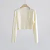 Cárdigan de Punto Fino Lyocell Tencel Combinado con Falda y Chal, Top sin Mangas Fino para Primavera/Verano con Protección Solar para Mujer