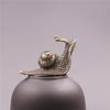 Latón Traer Riqueza y Tesoro Caracol Mesa de Té Escritorio Decoración Adornos Hecho a Mano Creativo Piezas de Juego Caracol Portalápices