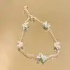 Pulsera Super Brillante con Circonita Microincrustada para Mujer, Pulsera de Cristal de Lujo Ligero de Gama Alta, Nueva Joyería Popular de Venta al por Mayor 2026
