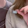 Sobre de Confesión Carta de Amor Grabado Collar de Pareja Creativo de Moda Masculino Novia Par de Estilo ins Personalidad Regalo para Estudiantes