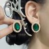 Corea del Sur simple retro elegante elegante perla diamante doble capa con cuentas versátil francés collar clavícula aretes traje
